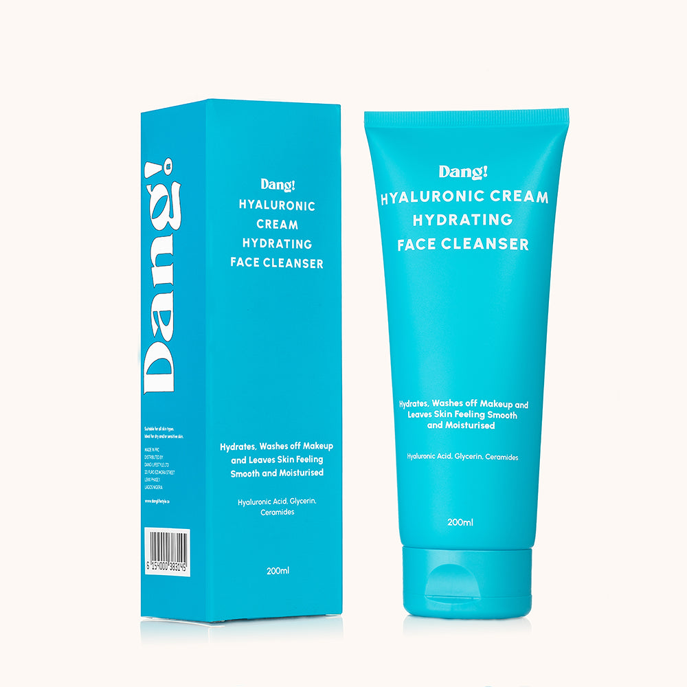 DANG Hyaluronic Cream Hydrating Face Cleanser For Sensitive/Dry Skin- 200ml