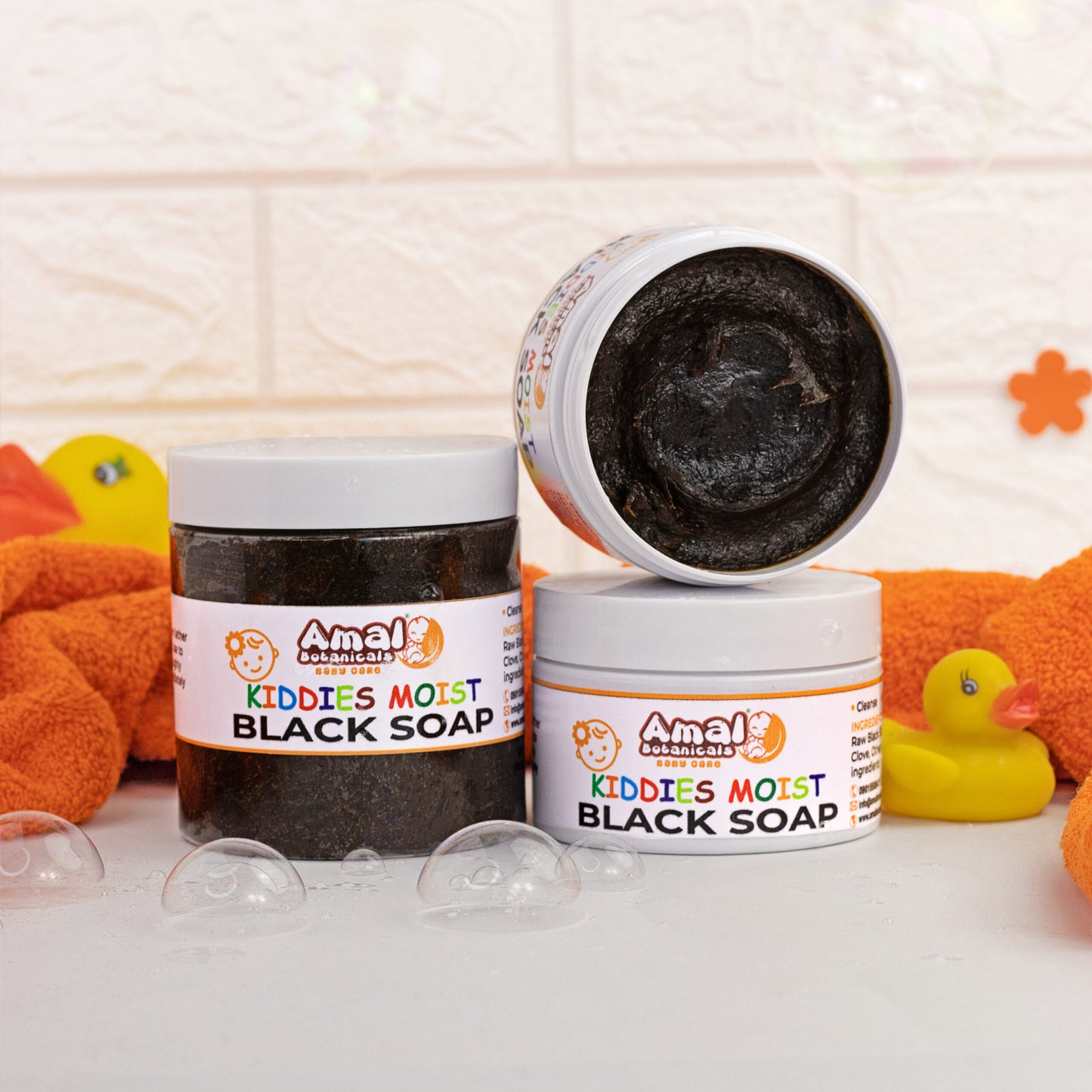 Amal Botanicals Kiddies Moist Black Soap 300g
