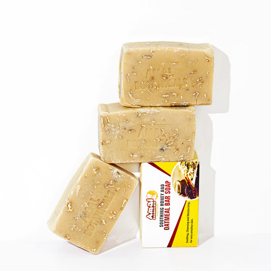 Amal Botanicals honey & oatmeal bar soap